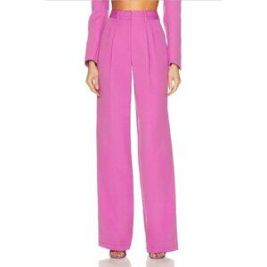AKNVAS O'connor High Rise Pleated Straight Leg Trouser Pant Orchid Womens Size 6